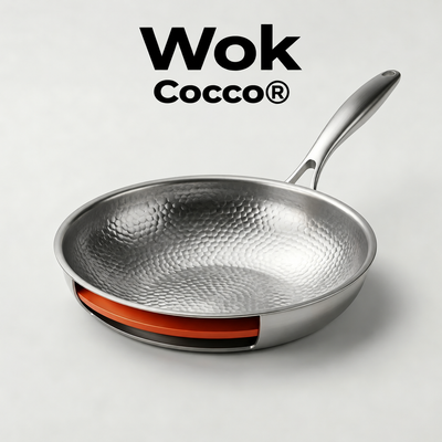 Cocco® - Wok anti-adhérente en titane