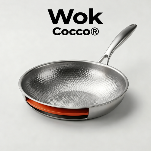 Cocco® - Wok anti-adhérente en titane